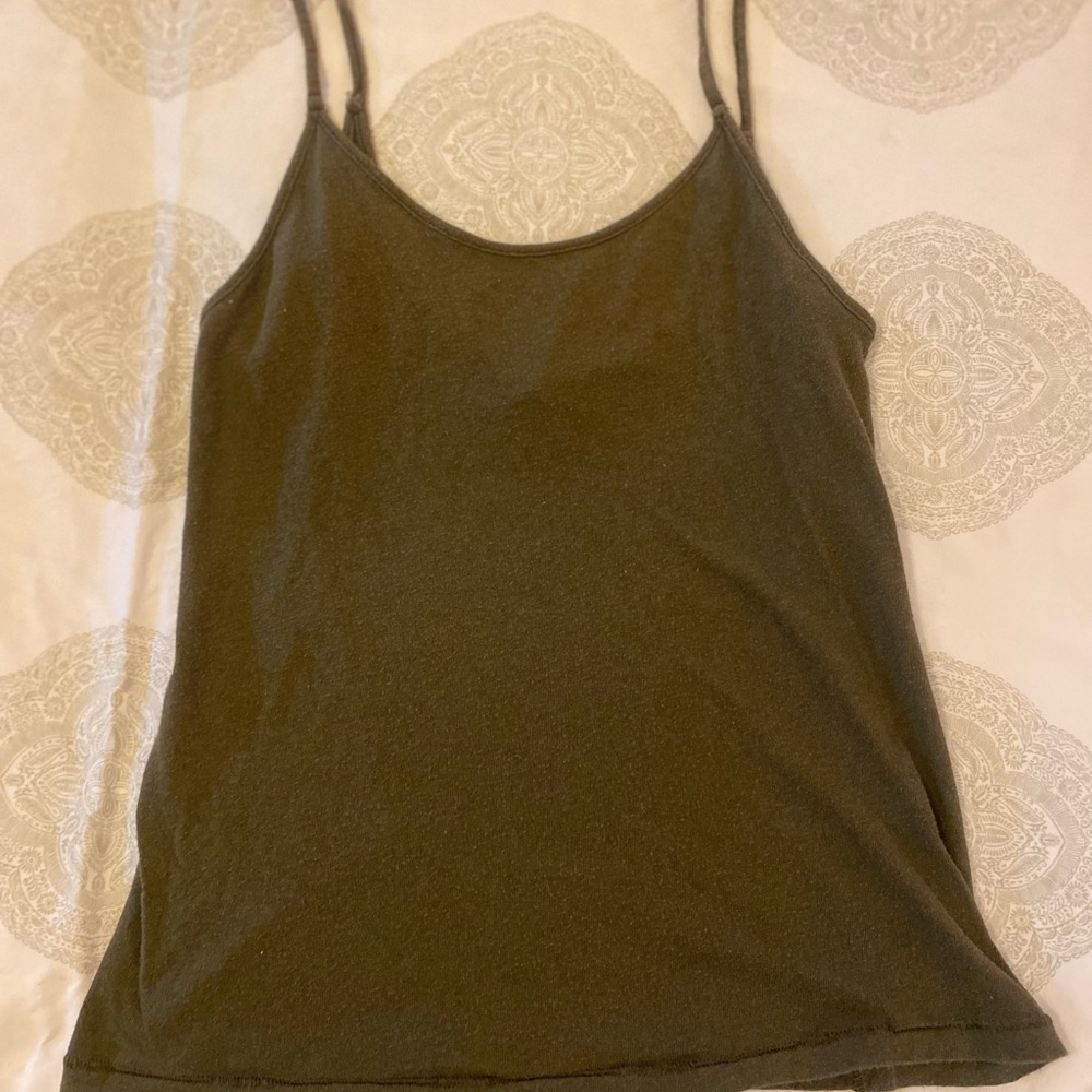 Free People Olive Green Camisole Top